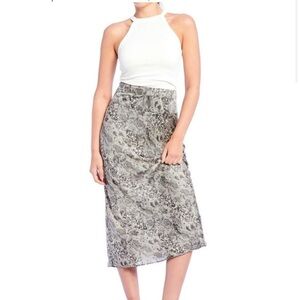 Free People Skirt in Snakeskin Print